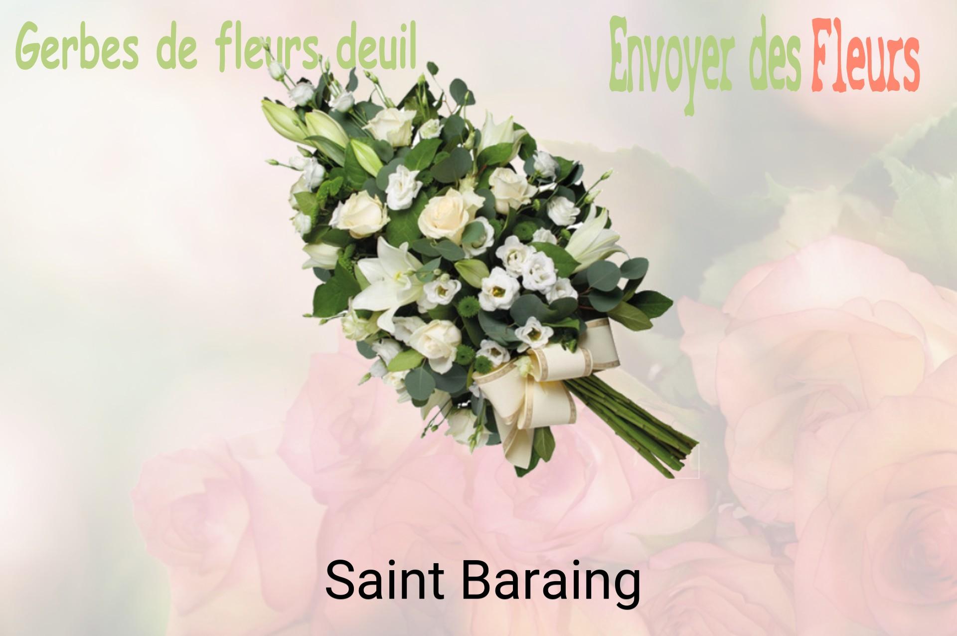 Gerbe de fleurs de deuil livrée à Saint-Baraing